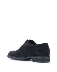 Chaussures derby en daim bleu marine BOSS