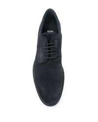 Chaussures derby en daim bleu marine BOSS