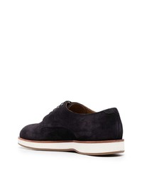 Chaussures derby en daim bleu marine BOSS HUGO BOSS