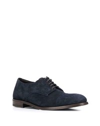 Chaussures derby en daim bleu marine Henderson Baracco