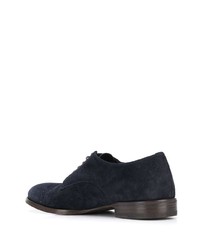 Chaussures derby en daim bleu marine Henderson Baracco