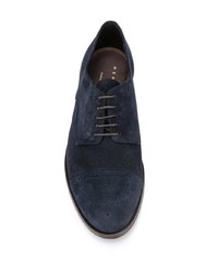 Chaussures derby en daim bleu marine Henderson Baracco