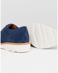 Chaussures derby en daim bleu marine Aldo