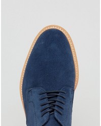 Chaussures derby en daim bleu marine Aldo