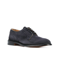 Chaussures derby en daim bleu marine Trickers