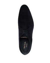 Chaussures derby en daim bleu marine Paul Smith