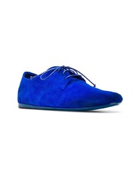 Chaussures derby en daim bleues Marsèll