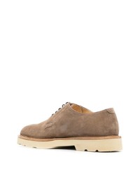 Chaussures derby en daim épaisses marron Paul Smith