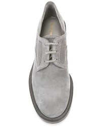 Chaussures derby en daim grises Nicholas Kirkwood