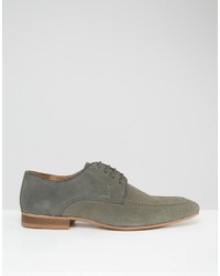 Chaussures derby en daim grises Asos