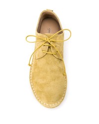 Chaussures derby en daim jaunes Marsèll