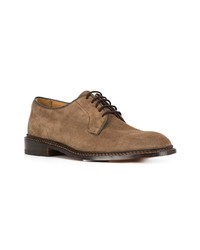 Chaussures derby en daim marron clair Trickers