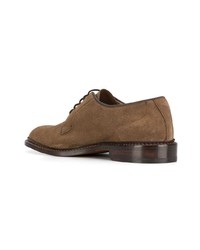 Chaussures derby en daim marron clair Trickers