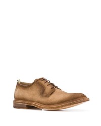 Chaussures derby en daim marron clair Officine Creative