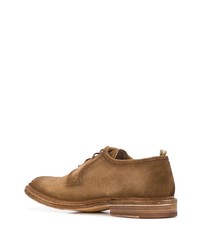 Chaussures derby en daim marron clair Officine Creative