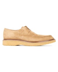 Chaussures derby en daim marron clair Tod's