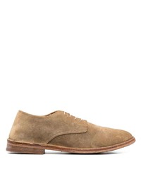 Chaussures derby en daim marron clair Moma