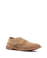 Chaussures derby en daim marron clair Moma