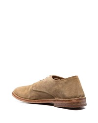 Chaussures derby en daim marron clair Moma