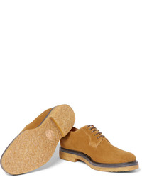 Chaussures derby en daim marron clair Dries Van Noten