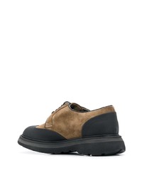 Chaussures derby en daim marron clair Doucal's