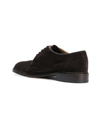 Chaussures derby en daim marron foncé Trickers