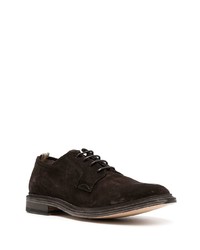 Chaussures derby en daim marron foncé Officine Creative