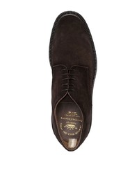 Chaussures derby en daim marron foncé Officine Creative
