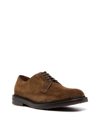 Chaussures derby en daim marron foncé Henderson Baracco