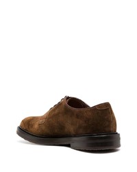 Chaussures derby en daim marron foncé Henderson Baracco