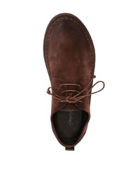 Chaussures derby en daim marron foncé Marsèll