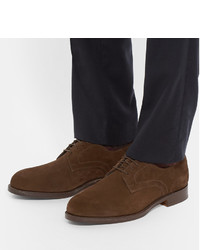 Chaussures derby en daim marron foncé Officine Generale