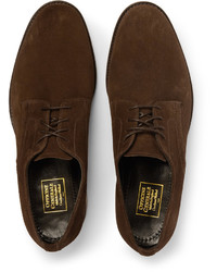 Chaussures derby en daim marron foncé Officine Generale