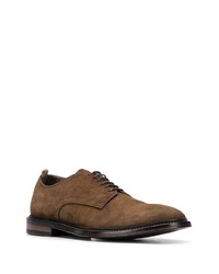 Chaussures derby en daim marron Officine Creative