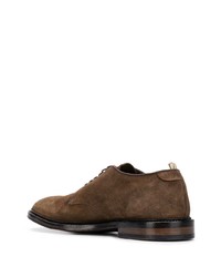 Chaussures derby en daim marron Officine Creative