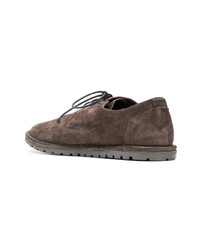 Chaussures derby en daim marron Marsèll