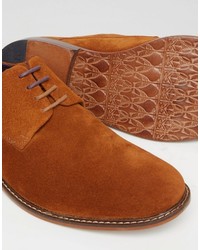 Chaussures derby en daim marron Ted Baker