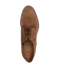 Chaussures derby en daim marron BOSS HUGO BOSS