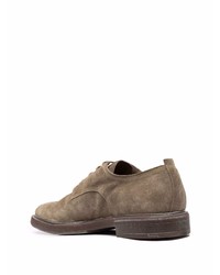 Chaussures derby en daim marron Silvano Sassetti