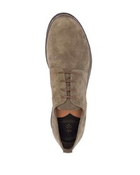 Chaussures derby en daim marron Silvano Sassetti