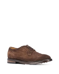 Chaussures derby en daim marron Officine Creative