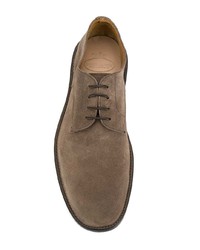 Chaussures derby en daim marron Green George