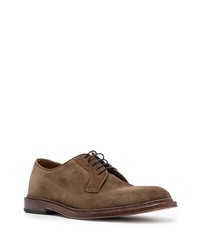 Chaussures derby en daim marron Henderson Baracco