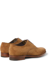 Chaussures derby en daim marron Edward Green