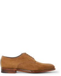 Chaussures derby en daim marron Edward Green