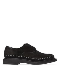 Chaussures derby en daim noires Auxiliary