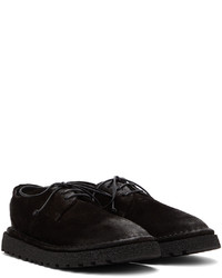 Chaussures derby en daim noires Marsèll