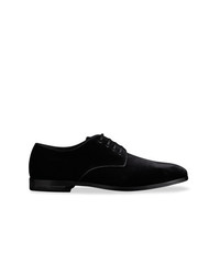 Chaussures derby en daim noires Burberry