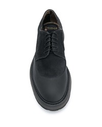 Chaussures derby en daim noires Doucal's