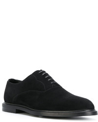 Chaussures derby en daim noires Dolce & Gabbana